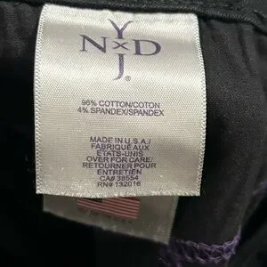 Jean NYDJ Tummy Tuck - Taille 4P, Coupe Skinny, Motif Carbon, Longueur 28 Pouces, Occasion Très Bon état